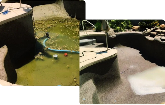 Pool tile cleaning